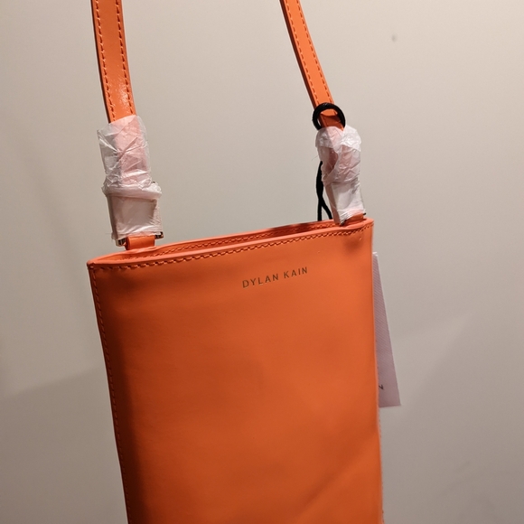 Coral\orangish patent leather mini bag - Picture 2 of 9